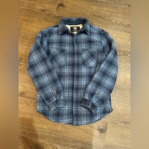 Weatherproof Outdoor Jacket Lined Mens Blue Plaid Size S